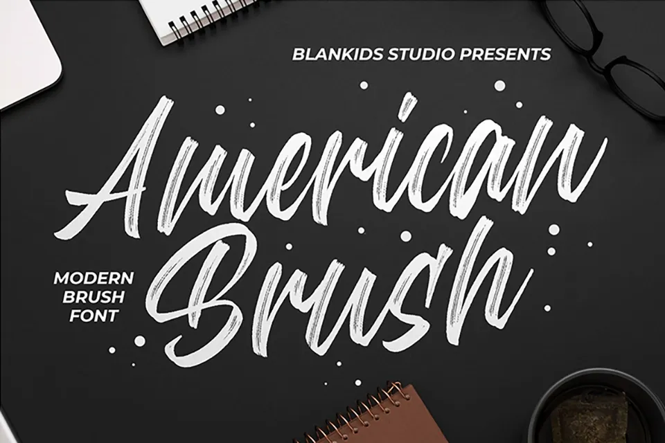 American Brush Font