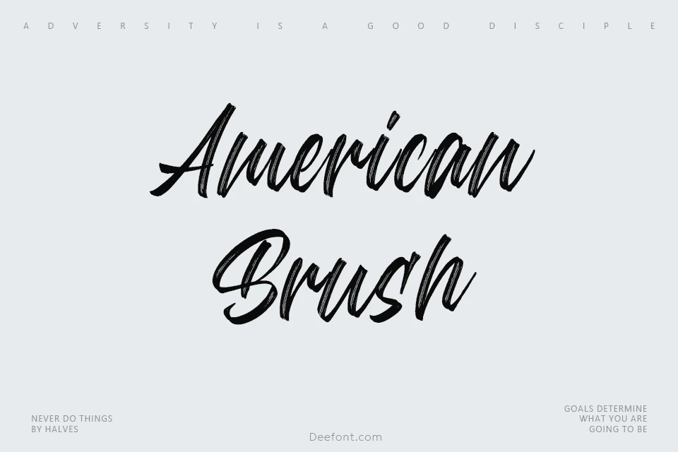 American Brush Font