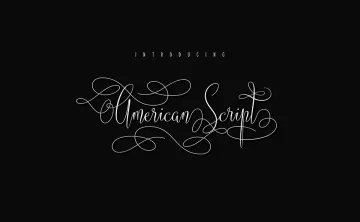 American Script Font