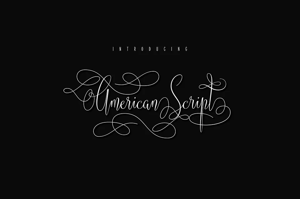 American Script Font