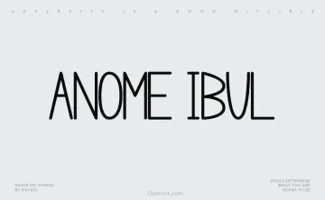 Anome Ibul Font Family