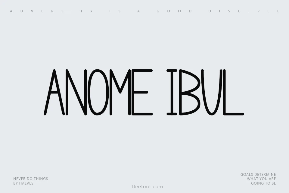 Anome Ibul Font