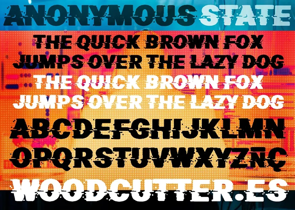 Anonymous State Font