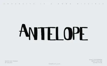 Antelope H Font