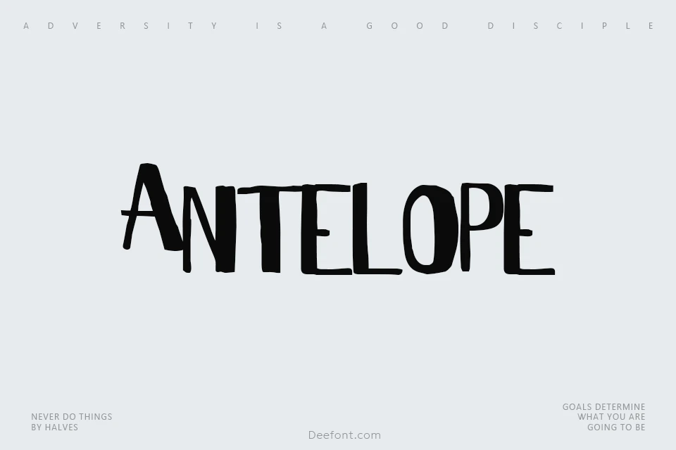 Antelope H Font