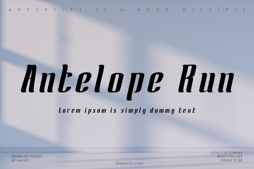 Antelope Run Font