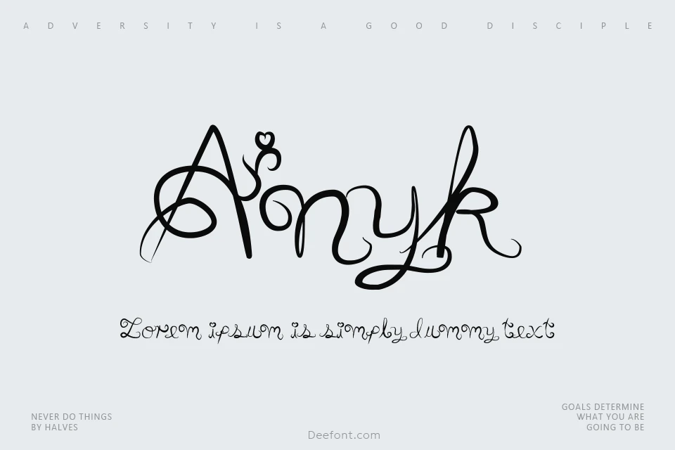 Anyk Font