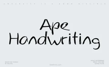 Ape Handwriting Font