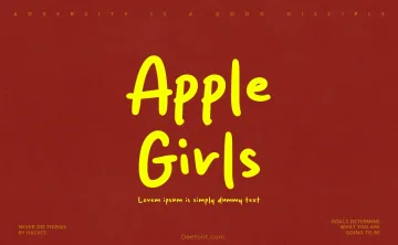 Apple Girls Font