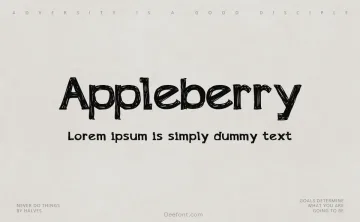 Appleberry Font