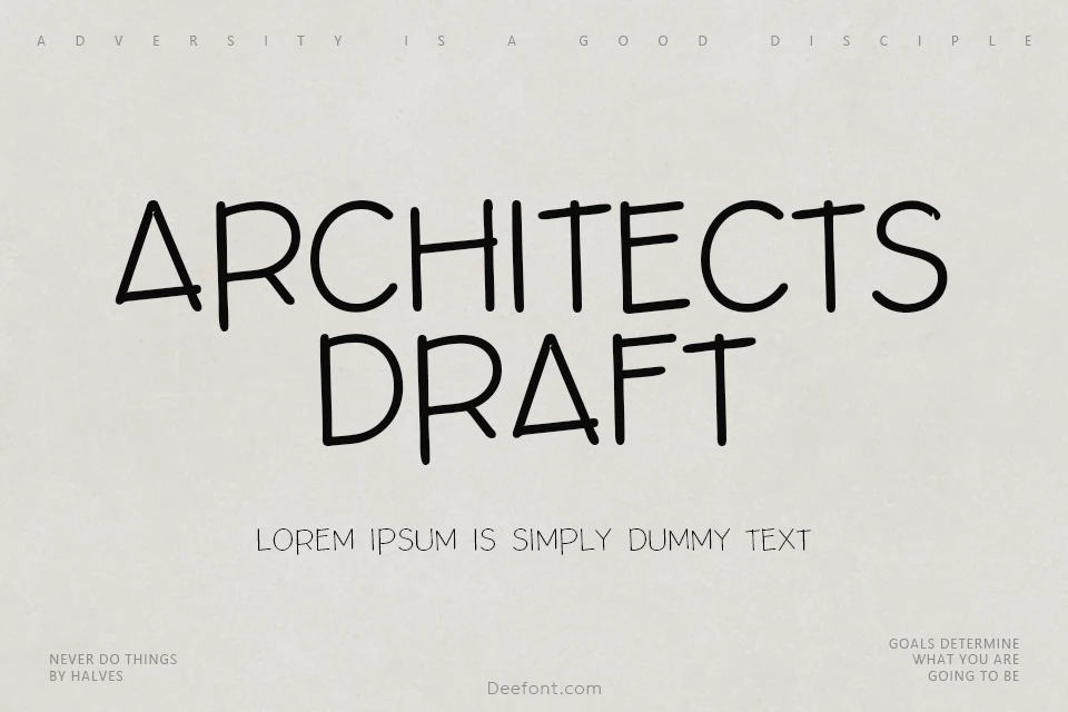 Architects Draft Font