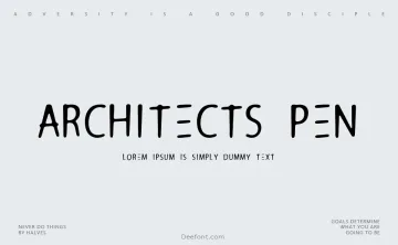 Architects Pen Font