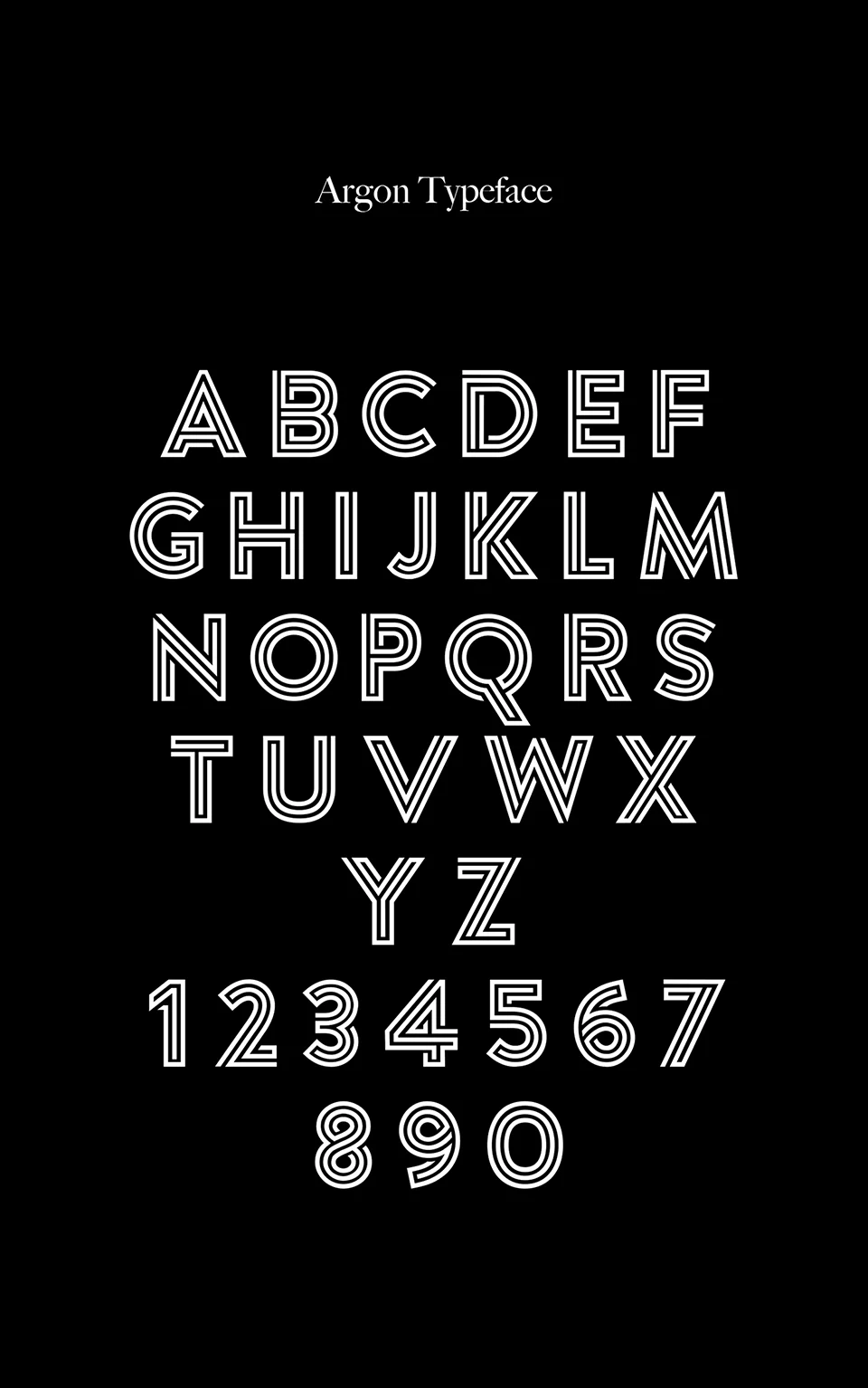 Argon typeface download