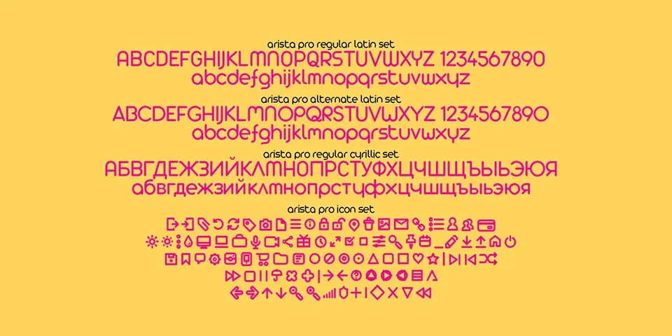 Arista Pro Font Family