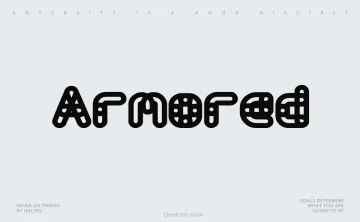 Armored Font