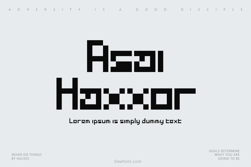 Asai Haxxor Font