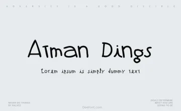 Atman Dings Font