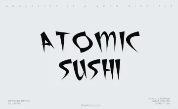 Atomic Sushi Font