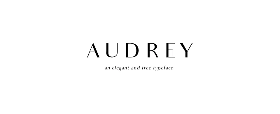 audrey font download