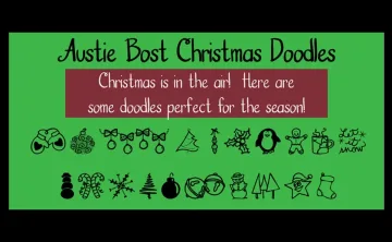 Austie Bost Christmas Doodles Font