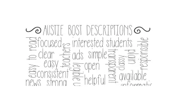 Austie Bost Descriptions Font