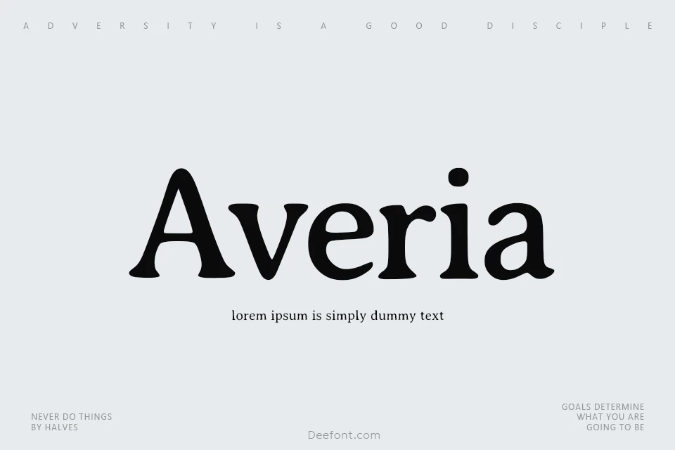 Averia Serif Font