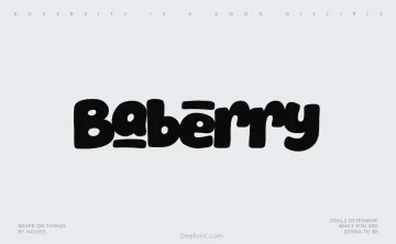 Baberry Font