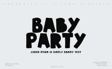 Baby Party Font