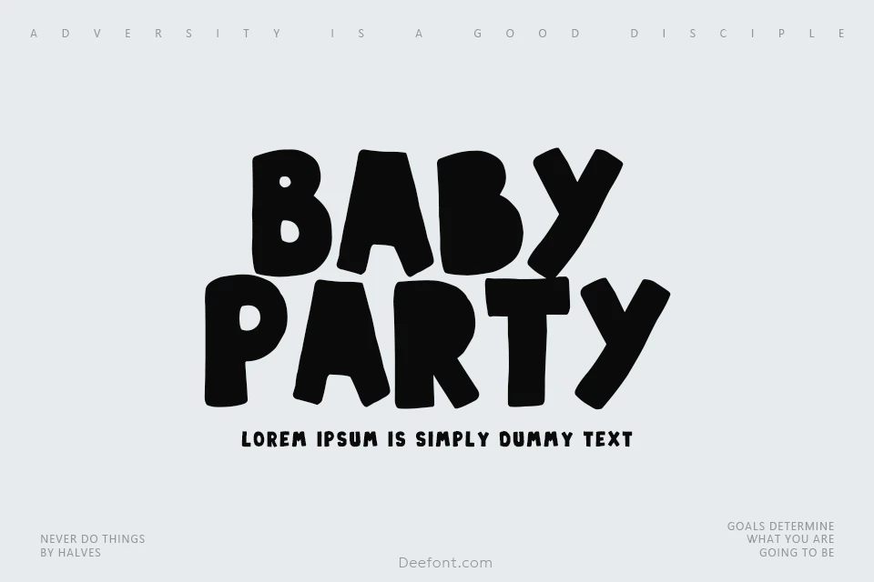 Baby Party Font