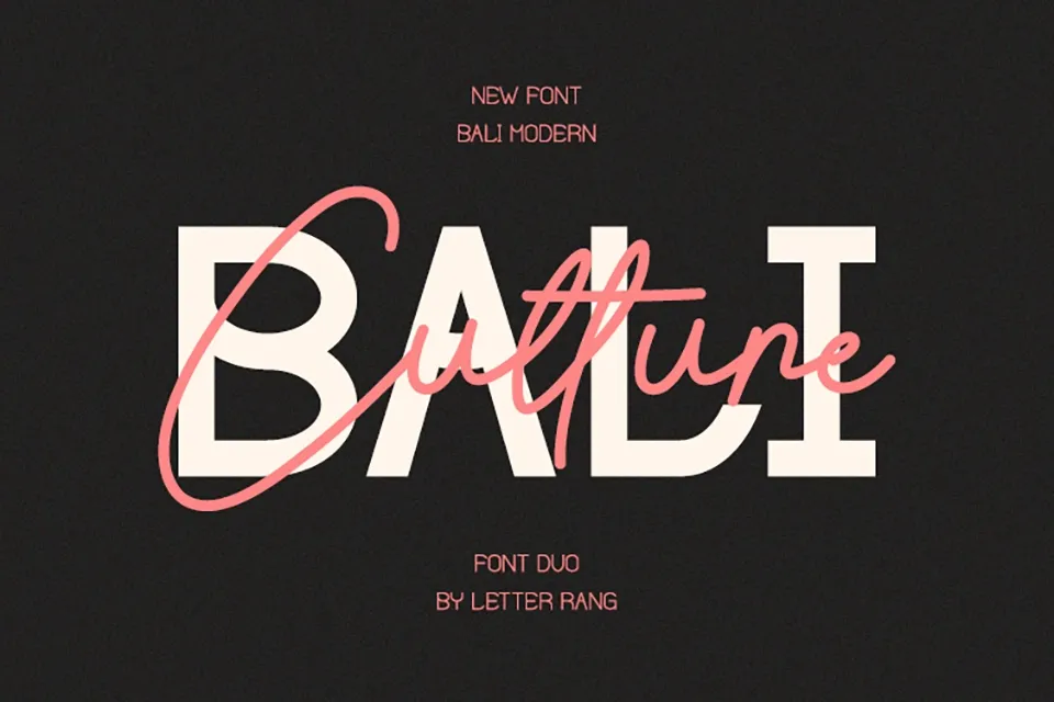 Bali Culture Font Duo