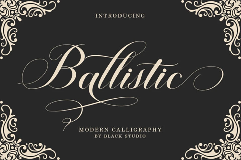 ballistic script font download