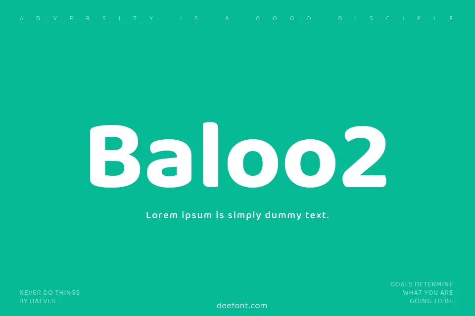 Baloo 2 Font Family