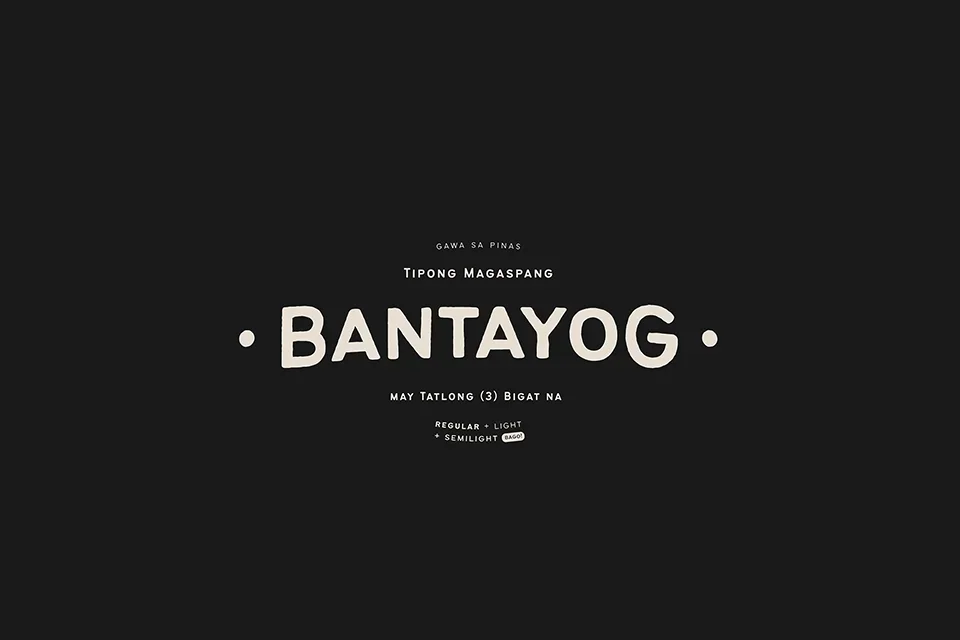 Bantayog free Font Family download