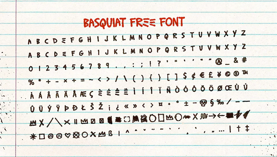 Basquiat font download