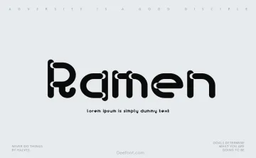 BD Ramen Font