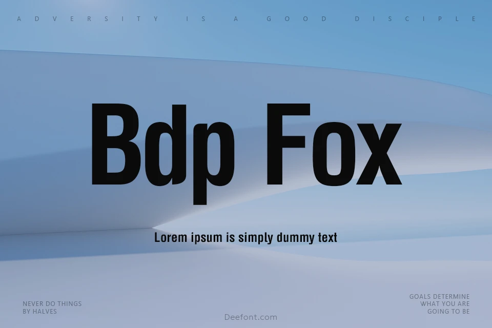 BDP Fox Font