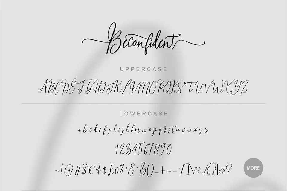 Beconfident Font