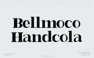 Bellmoco Handcola Font