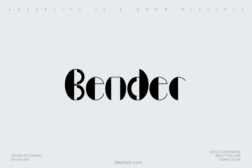 Bender Font