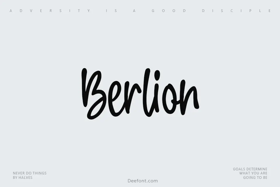 Berlion Font