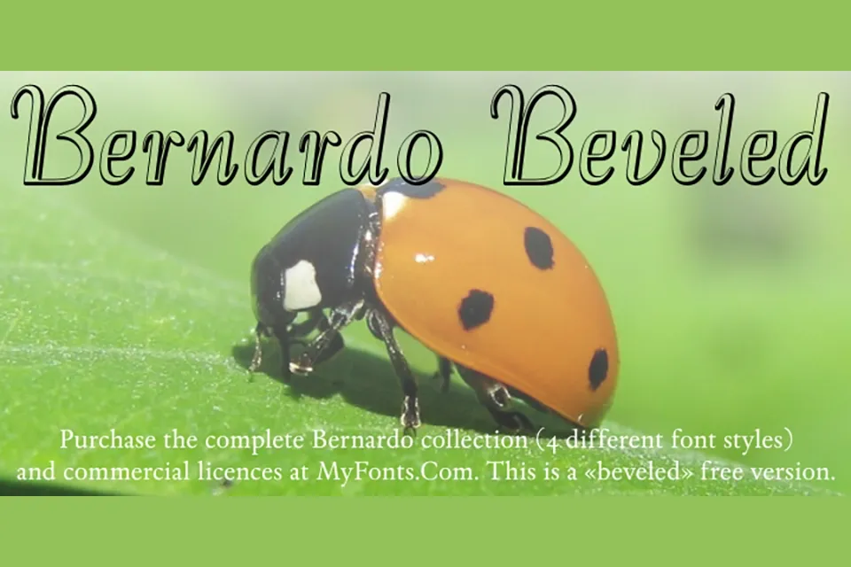 Bernardo Beveled Font