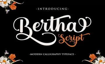 Bertha Script Font