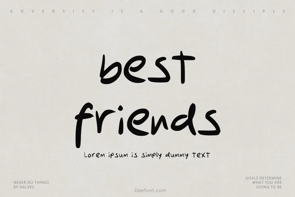 Best Friends Font