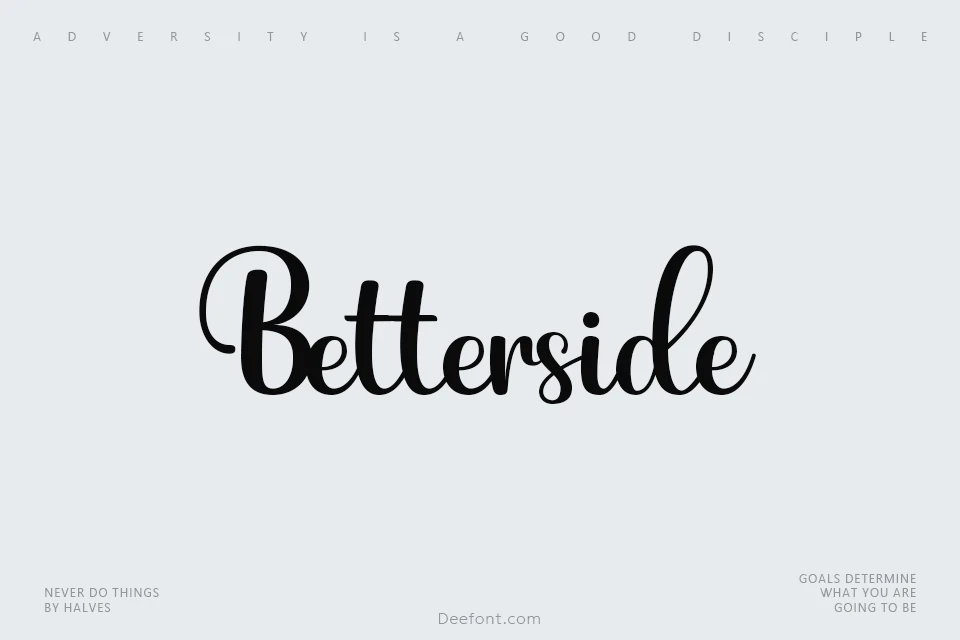 Betterside Font