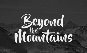 Beyond The Mountains Font