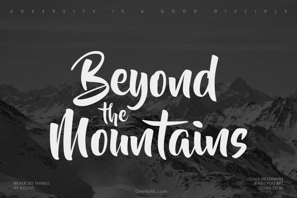 Beyond The Mountains Font