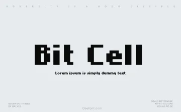 Bit Cell Font