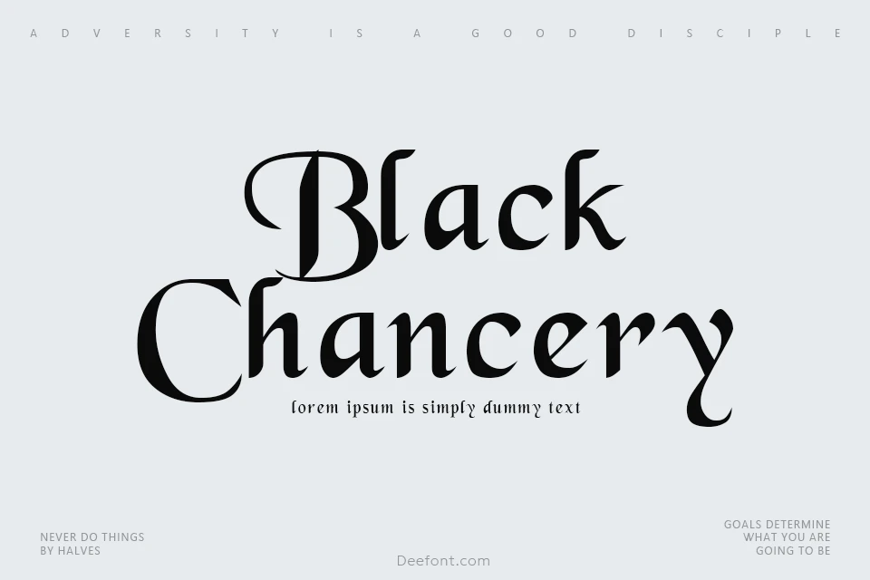 Black Chancery Font