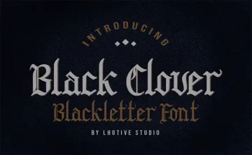 Black Clover Font