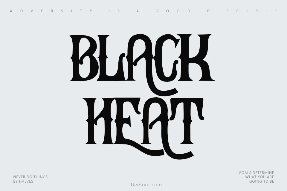 Black Heat Font